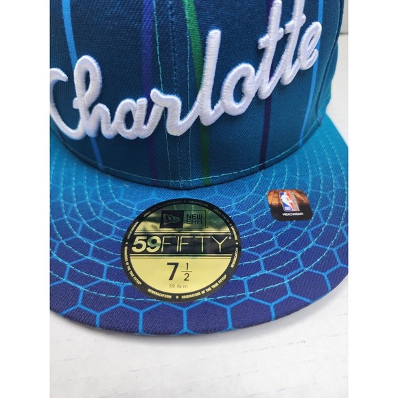 CHARLOTTE HORNETS 2023 OFFICIAL NBA NEW ERA 9FIFTY CITY EDITION FITTED HAT 7 1/2 - Picture 2 of 6